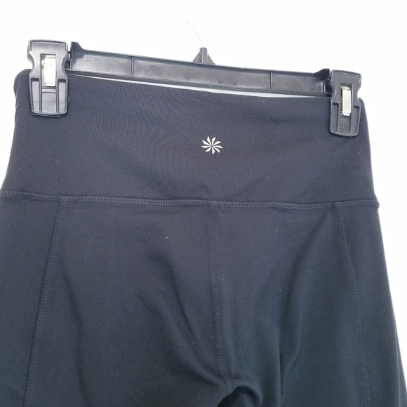 🌸 Athleta | High Waist Leggings + Zipper XS,‎ Black - Picture 6 of 8